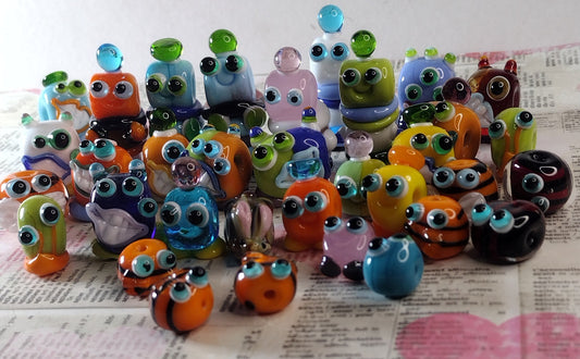 A collection of beads for Beads of Courage UK - Jolene Beads - lampwork beads & jewellery