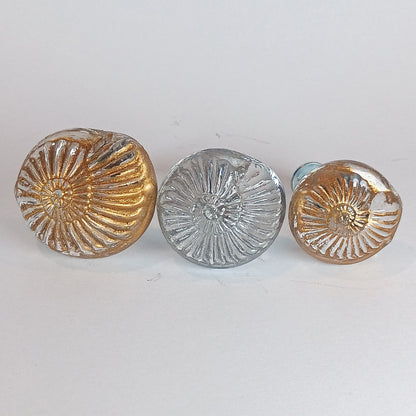Clear shell door and drawer knobs - made to order