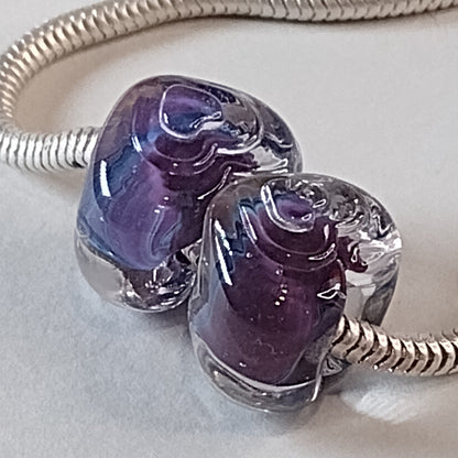 Concentric heart brass texture plate - Jolene Beads - lampwork beads & jewellery