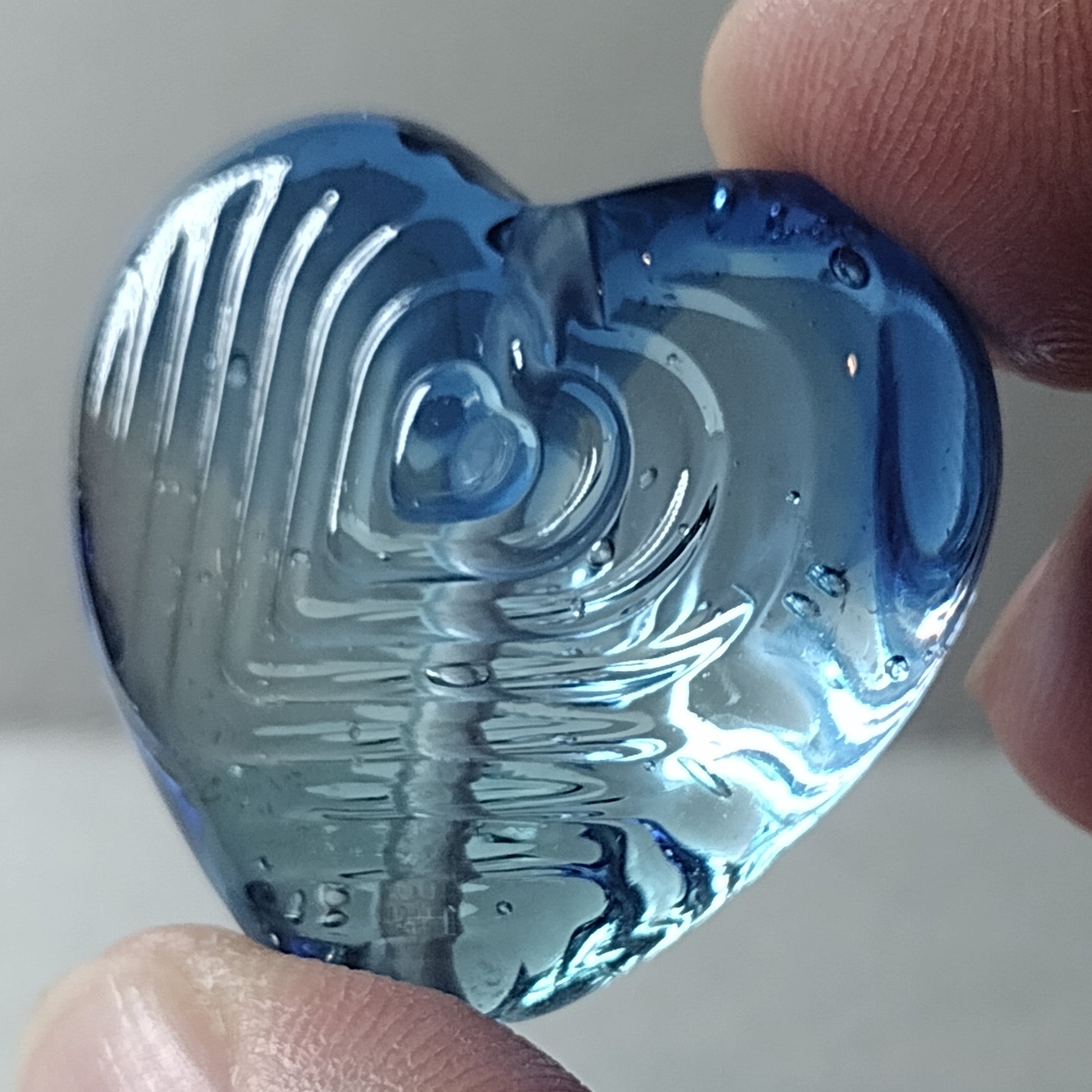 Concentric heart brass texture plate - Jolene Beads - lampwork beads & jewellery