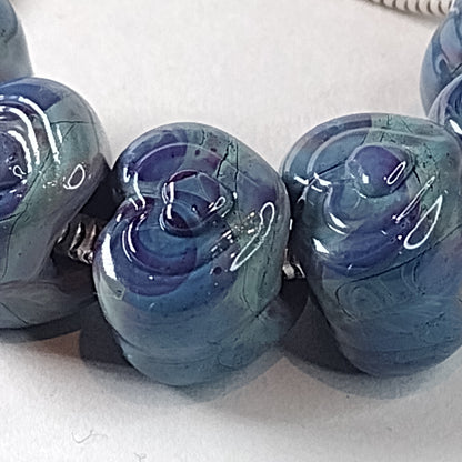 Concentric heart brass texture plate - Jolene Beads - lampwork beads & jewellery