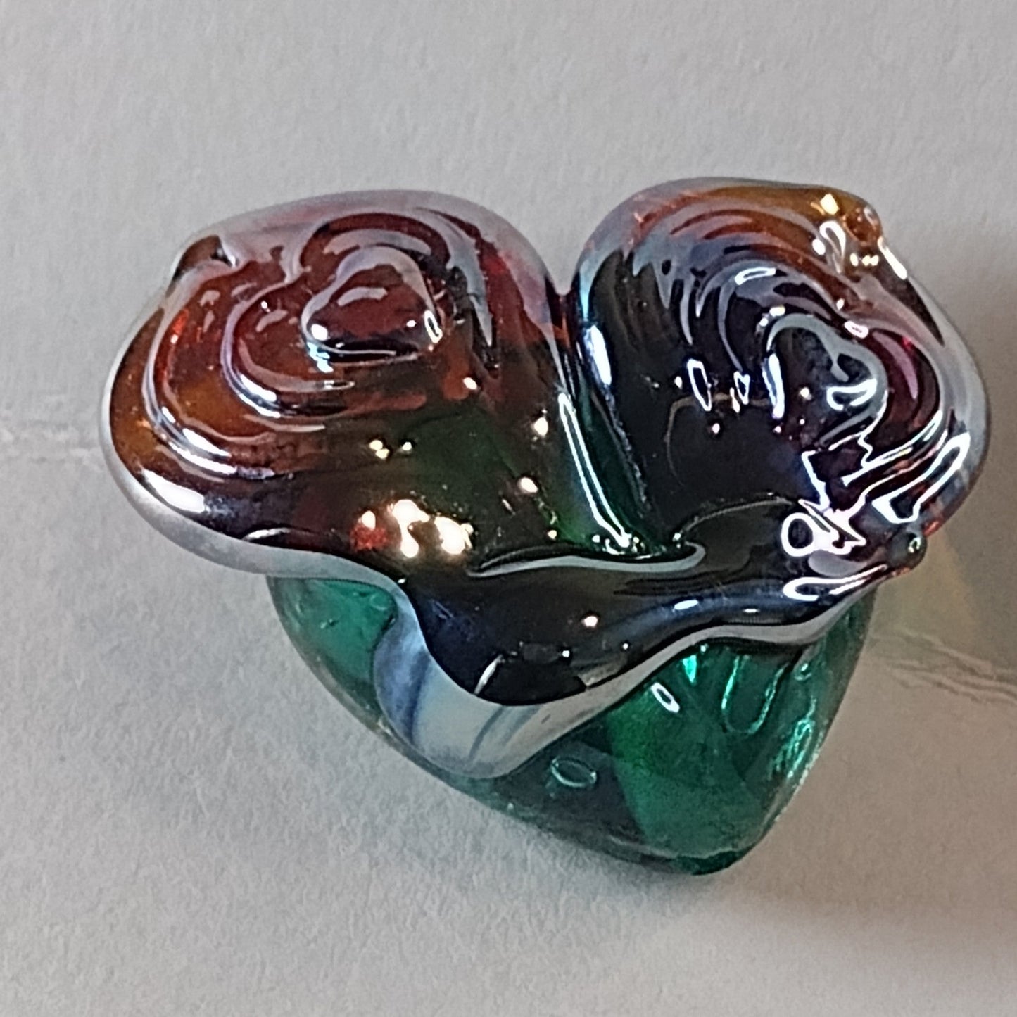 Concentric heart brass texture plate - Jolene Beads - lampwork beads & jewellery