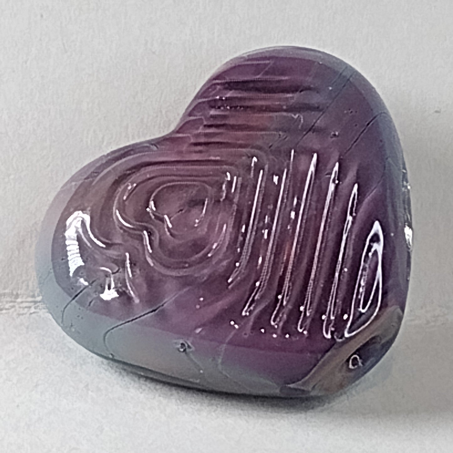 Concentric heart brass texture plate - Jolene Beads - lampwork beads & jewellery
