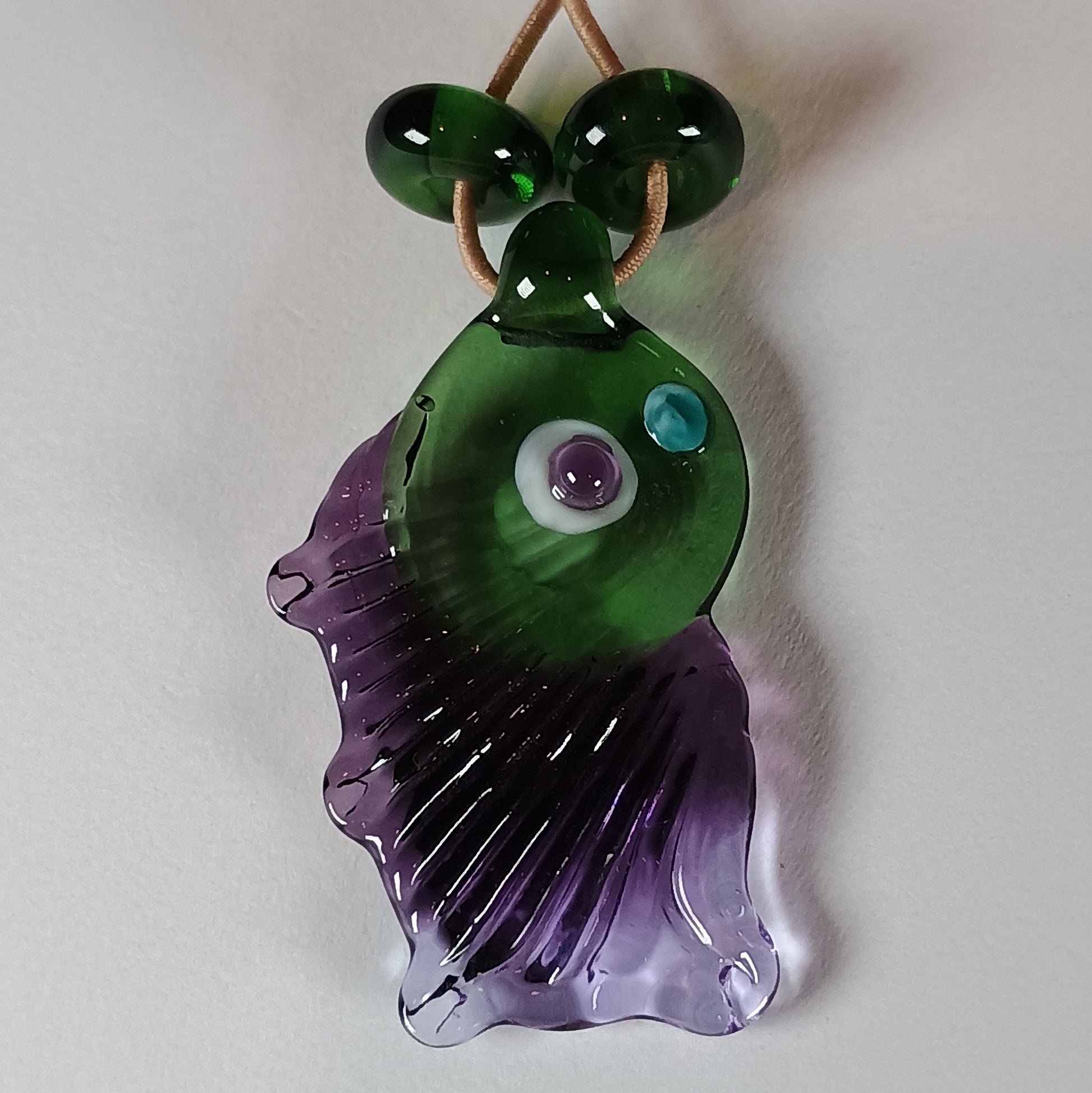 Bottle green and violet butterfly wing pendant mini set (Copy) Jolene Beads