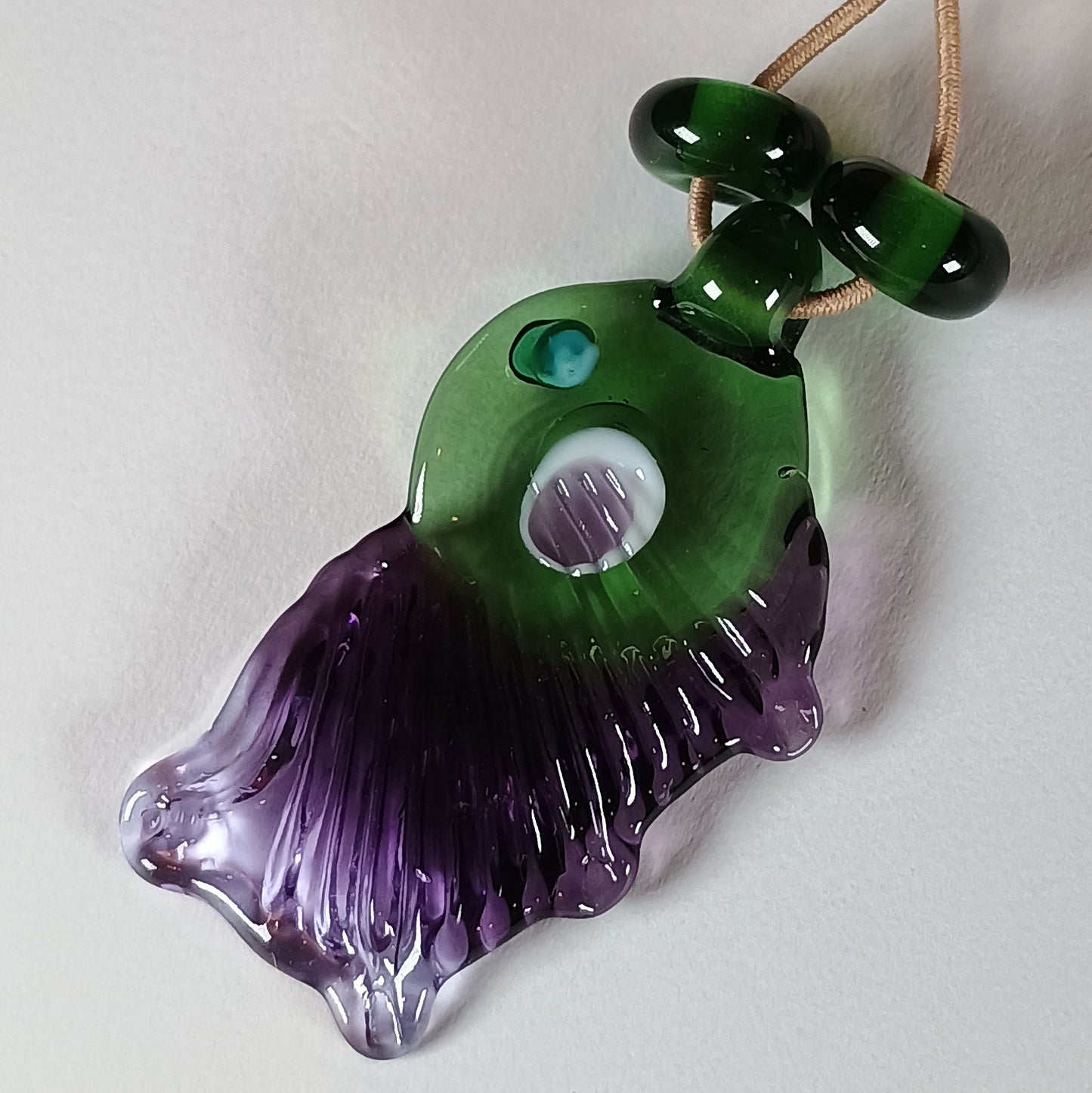 Bottle green and violet butterfly wing pendant mini set (Copy) Jolene Beads