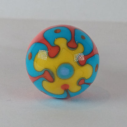 Carnival handmade glass drawer knob 1