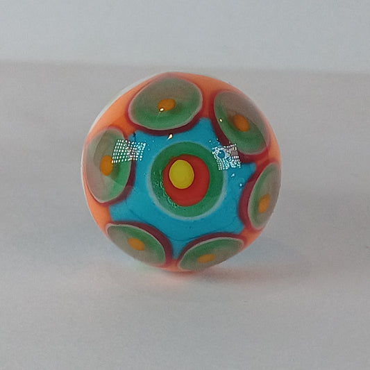 Carnival handmade glass drawer knob 3