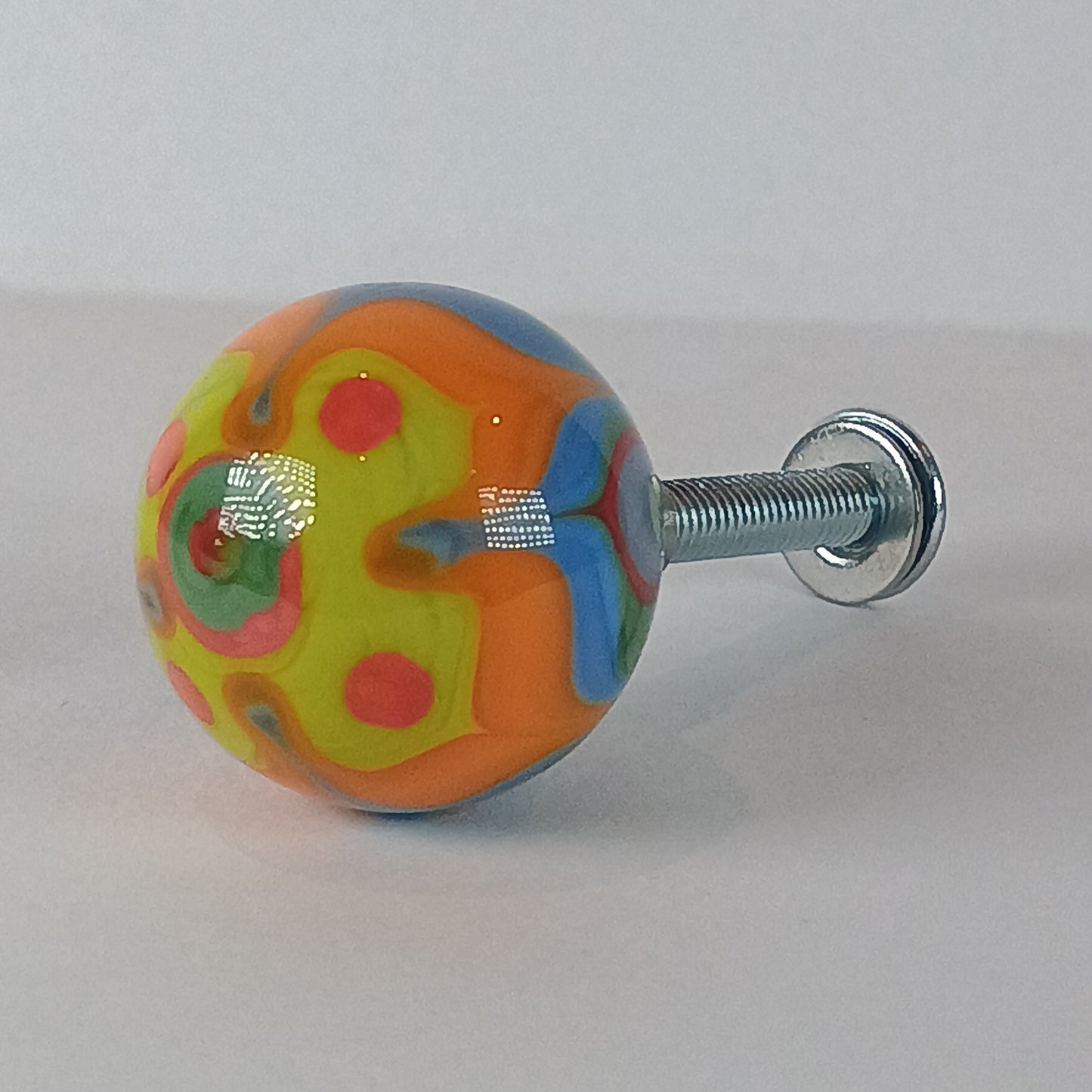 Carnival handmade glass drawer knob 5