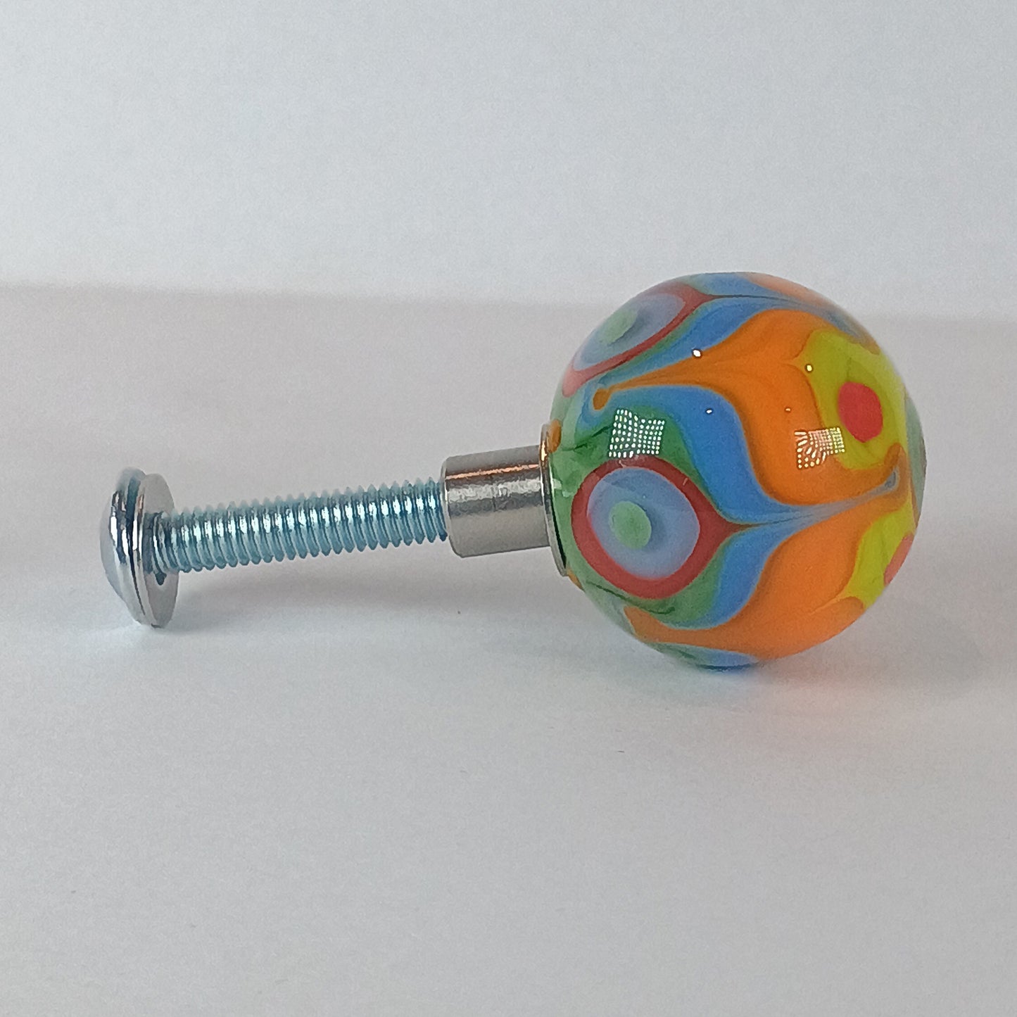 Carnival handmade glass drawer knob 5