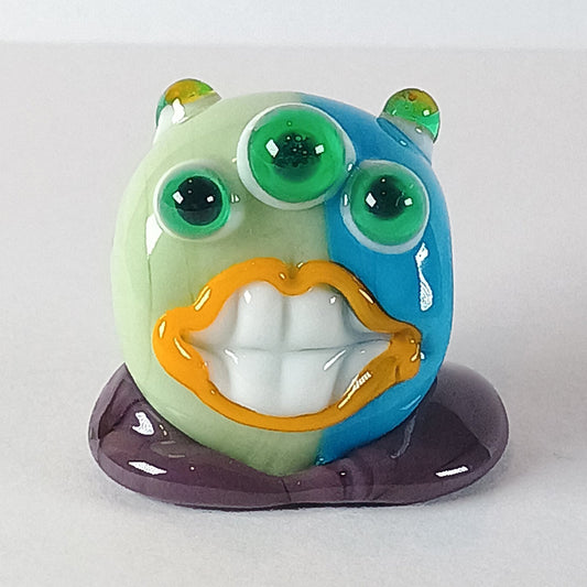 Reserved little monster for SG Jolene Beads - lampwork beads & jewellery