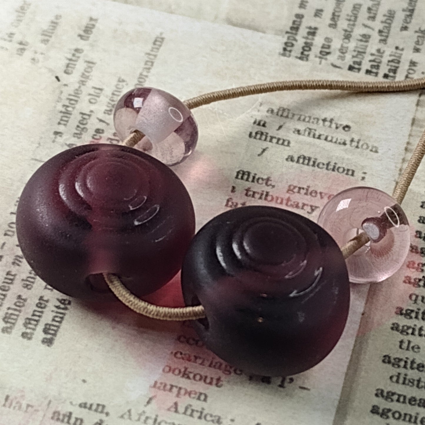Stepped circle brass texture plate - Jolene Beads - lampwork beads & jewellery
