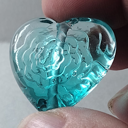 Stepped flower brass texture plate - Jolene Beads - lampwork beads & jewellery