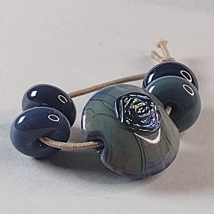 Stepped twisted square texture plate - Jolene Beads - lampwork beads & jewellery