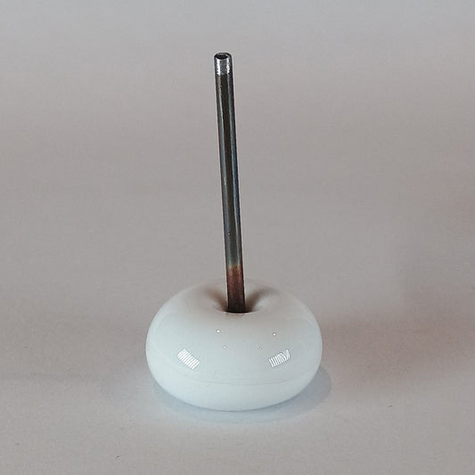White glass bead stand - Jolene Beads - lampwork beads & jewellery